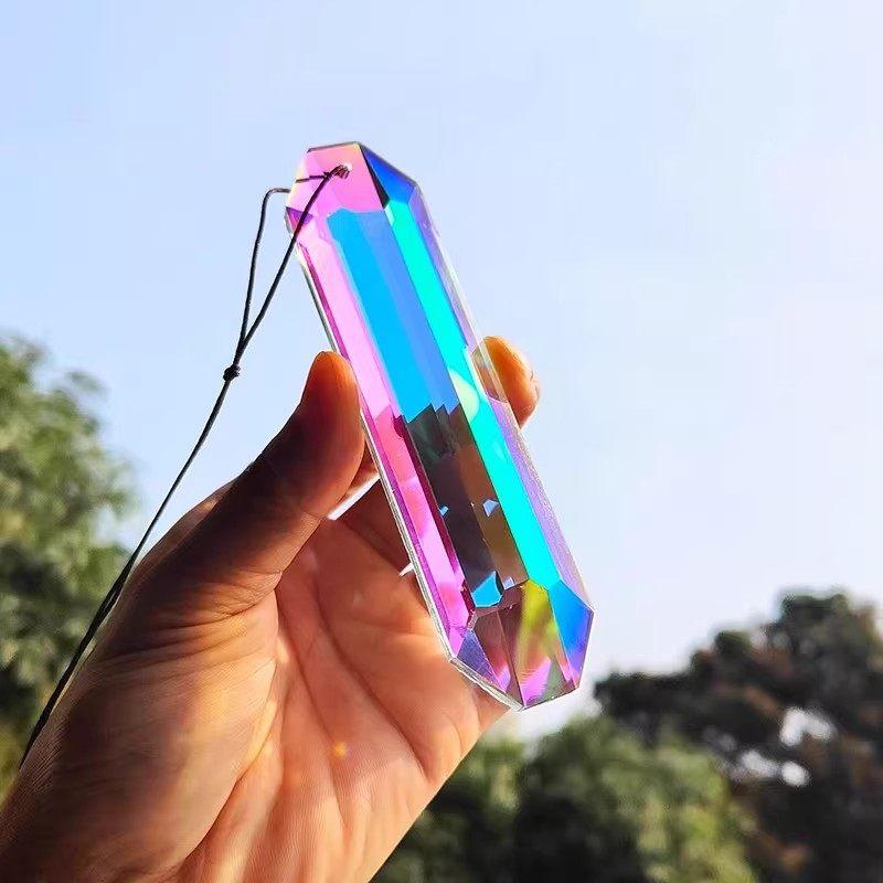 Crystal Sun Catcher - เครื่องประดับตกแต่งหน้าต่าง จี้คริสตัลหลากสีสัน สร้างแสงรุ้ง ตกแต่งบ้าน