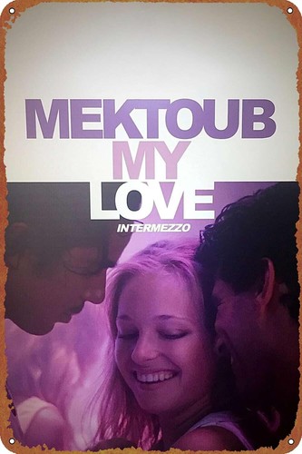 Home Decor Lovely Home - Mektoub, My Love: ป้ายโลโก้โลหะอินเตอร์เมซโซ่ วินเทจ สำหรับตกแต่งบ้าน