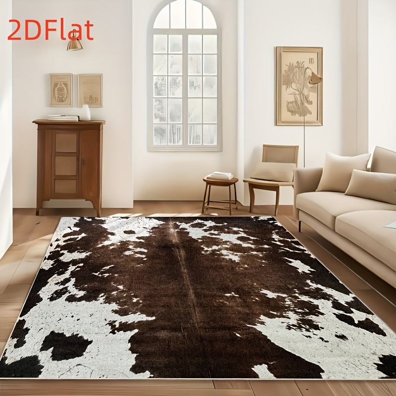 พรมปูพื้นลายหนังวัวแบบ 2 มิติ  - Cowhide Rug Faux บทวิจารณ์และราคา