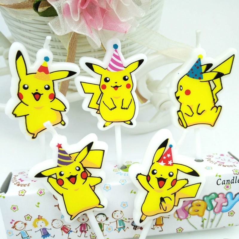 5 ชิ้น/ล็อต Pokemon เค้กวันเกิ - Home Decor Kolkata บทวิจารณ์และราคา