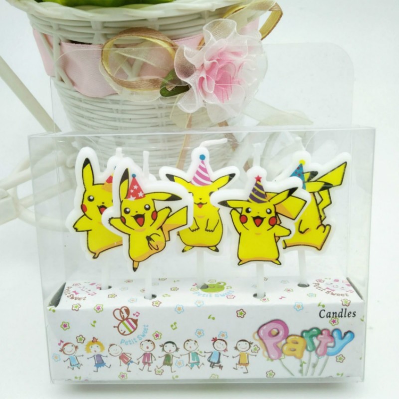 5 ชิ้น/ล็อต Pokemon เค้กวันเกิ - Home Decor Kolkata บทวิจารณ์และราคา