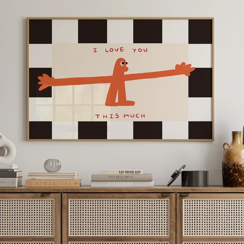ฉันรักคุณมากขนาดนี้ ภาพพิมพ์บน - Home Decor Lovely Home บทวิจารณ์และราคา