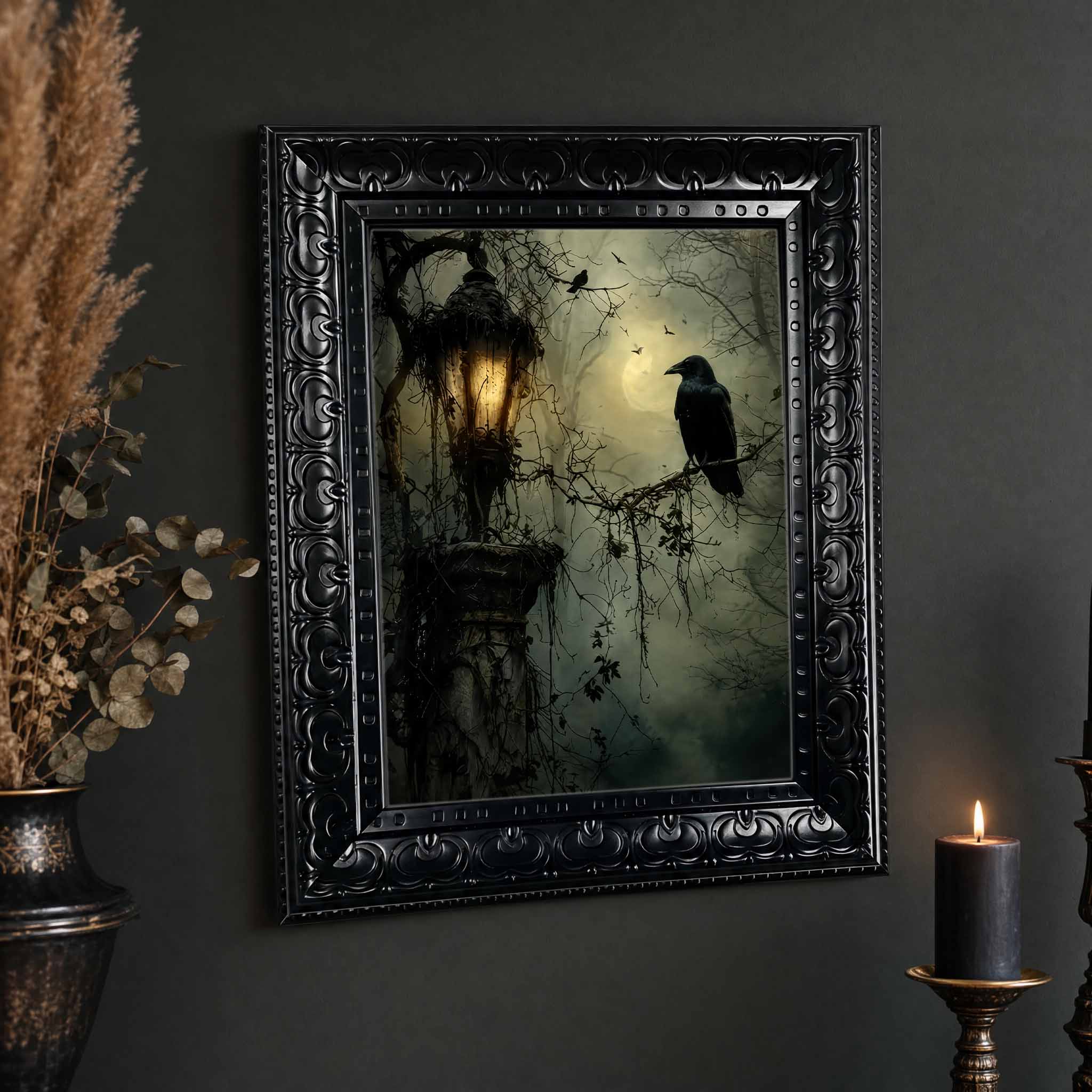 ภาพตกแต่งผนังฮาโลวีน, ภาพพิมพ์ - Home Decor Gothic บทวิจารณ์และราคา
