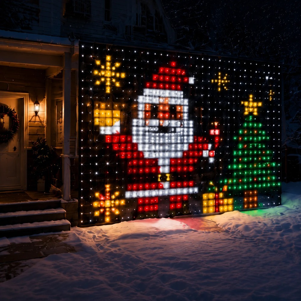 ไฟม่าน LED พิกเซล ควบคุมผ่านแอ - Home Decor Curtains บทวิจารณ์และราคา