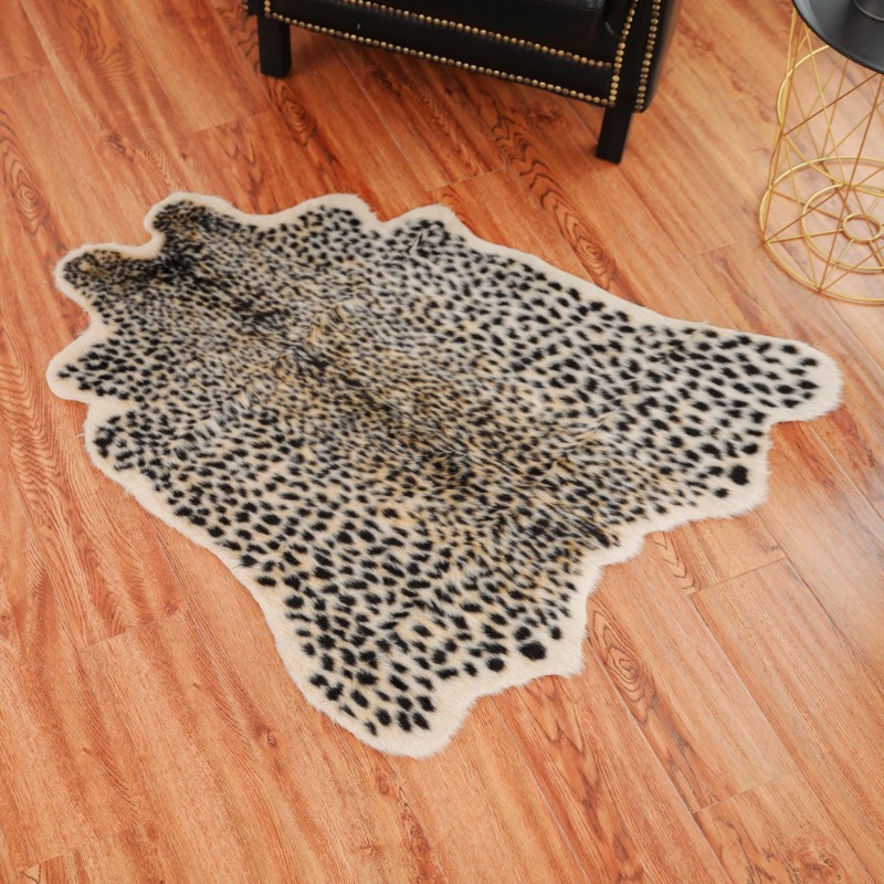พรมลายวัวลายเสือดาว พรมหนังสัต - Cowhide Rug Faux บทวิจารณ์และราคา