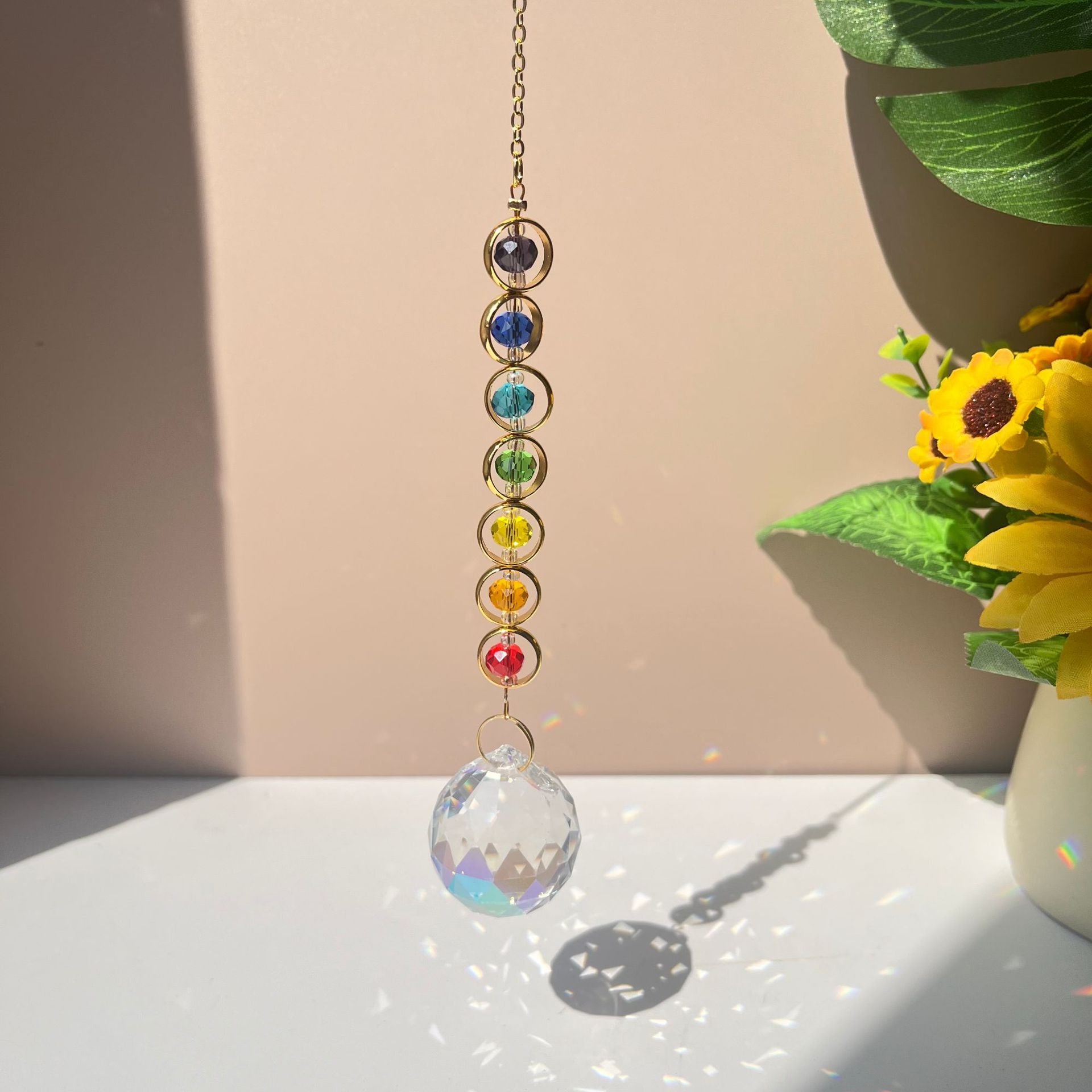 โมบายคริสตัลแก้ว 1 ชิ้น สำหรับ - Crystal Sun Catcher บทวิจารณ์และราคา