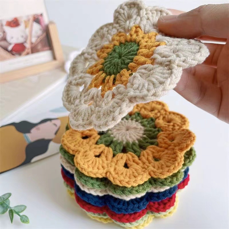 1PCS ทอ Coasters Sunflower เสื - Home Decor Kolkata บทวิจารณ์และราคา