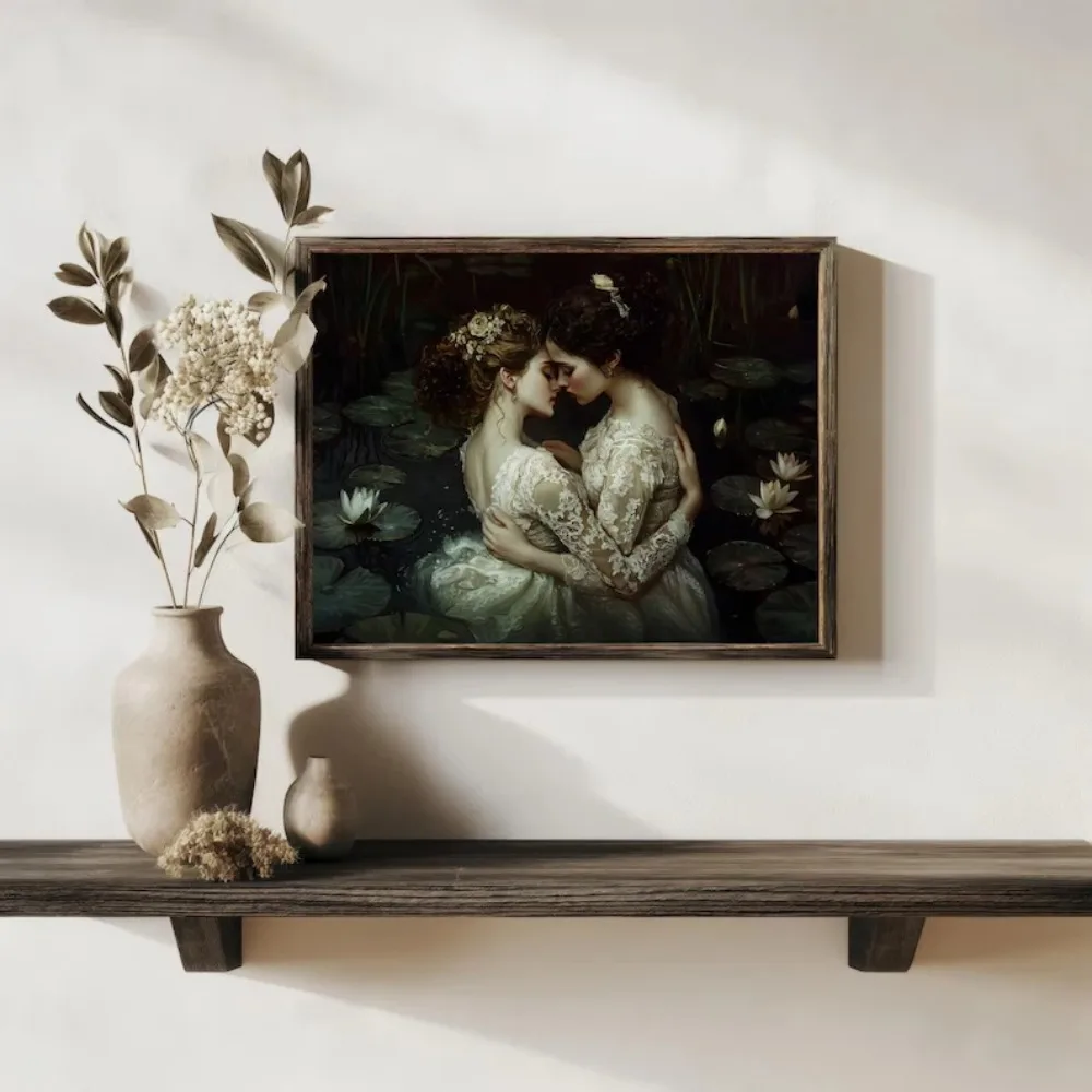 โปสเตอร์กอธิคเลสเบียนสไตล์วิคต - Home Decor Gothic บทวิจารณ์และราคา