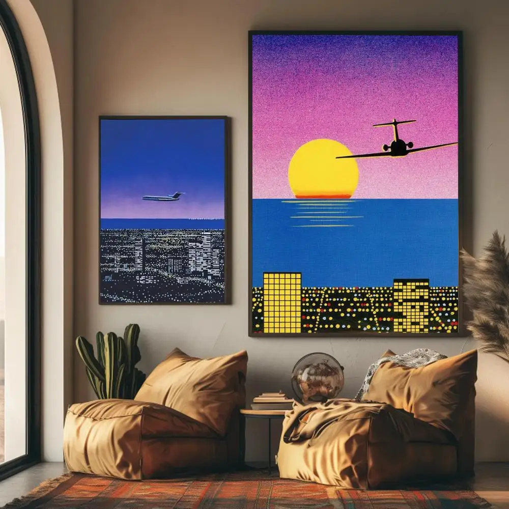 1 ชิ้นไร้กรอบ เอช-ฮิโรชิ นางาอ - Geometric Wall Art บทวิจารณ์และราคา