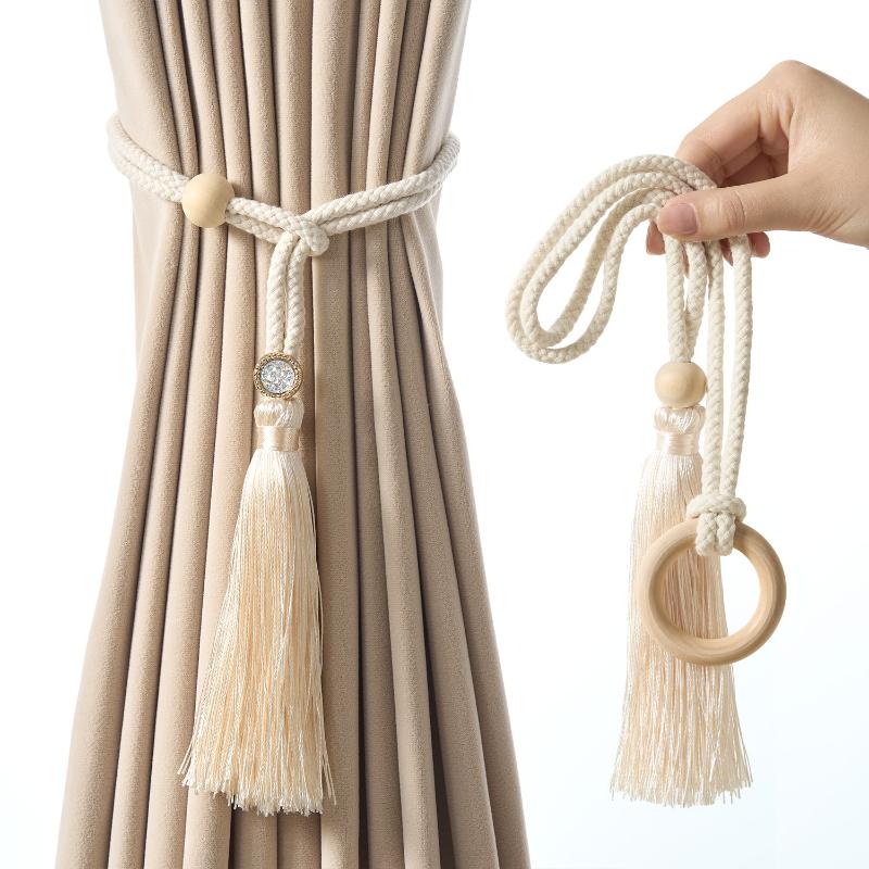 สายรัดผ้าม่านสไตล์โบฮีเมียน ปร - Home Decor Curtains บทวิจารณ์และราคา