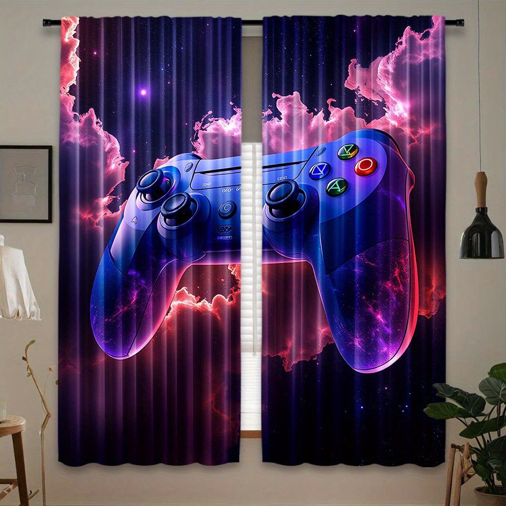 ผ้าม่านเกมมิ่งไซเบอร์พังก์ สีน - Home Decor Youtube Videos บทวิจารณ์และราคา
