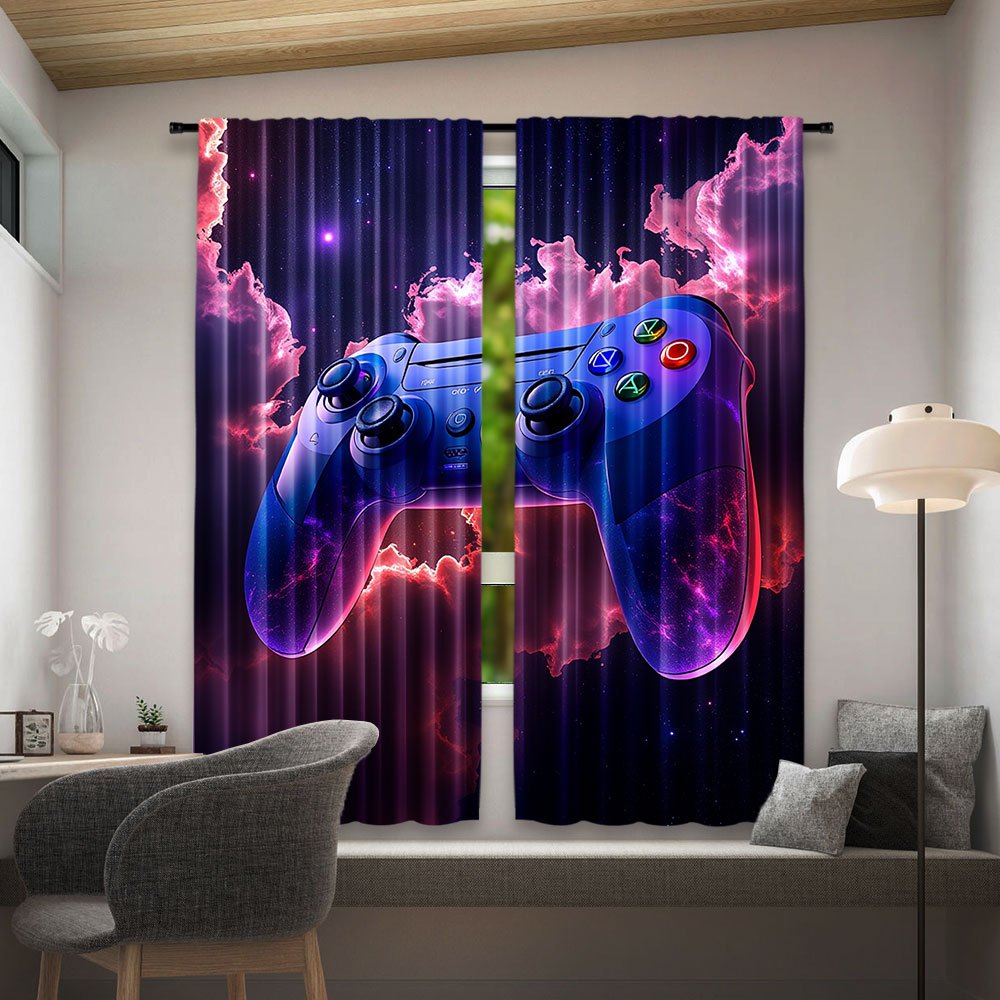 ผ้าม่านเกมมิ่งไซเบอร์พังก์ สีน - Home Decor Youtube Videos บทวิจารณ์และราคา