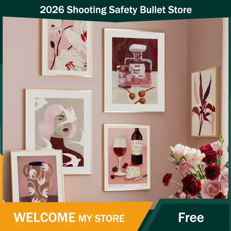 โปสเตอร์และภาพพิมพ์ลายเส้นสีแด - Geometric Wall Art บทวิจารณ์และราคา