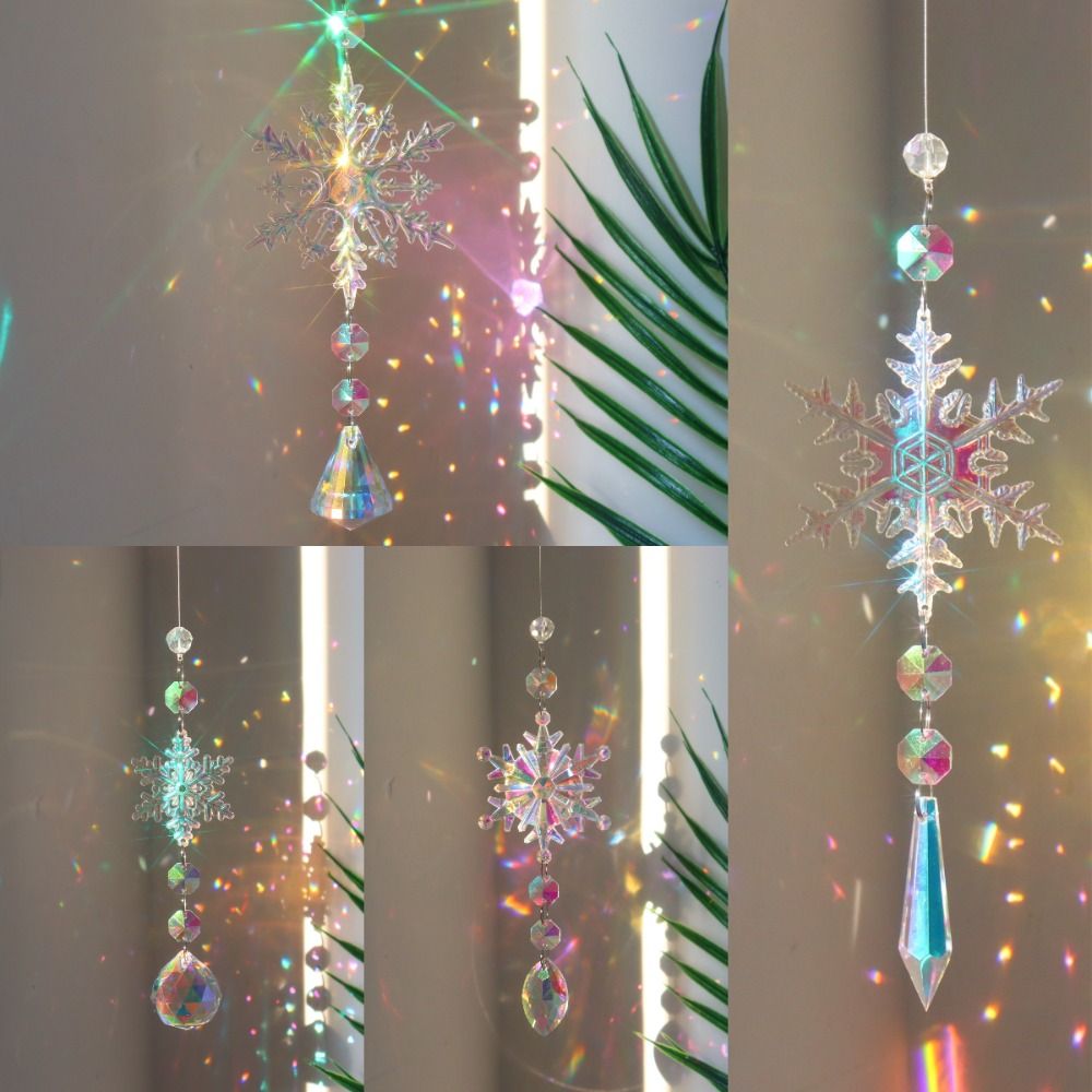 ของตกแต่งคริสต์มาสรูปเกล็ดหิมะ - Crystal Sun Catcher บทวิจารณ์และราคา
