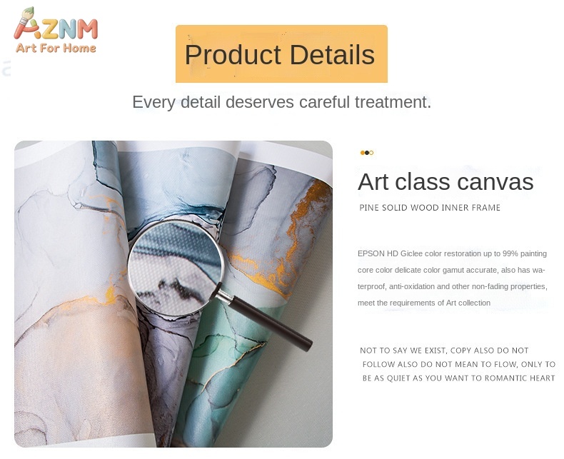 AZNM ศิลปะบนผืนผ้าใบสุขภาพจิตภ - Geometric Wall Art บทวิจารณ์และราคา