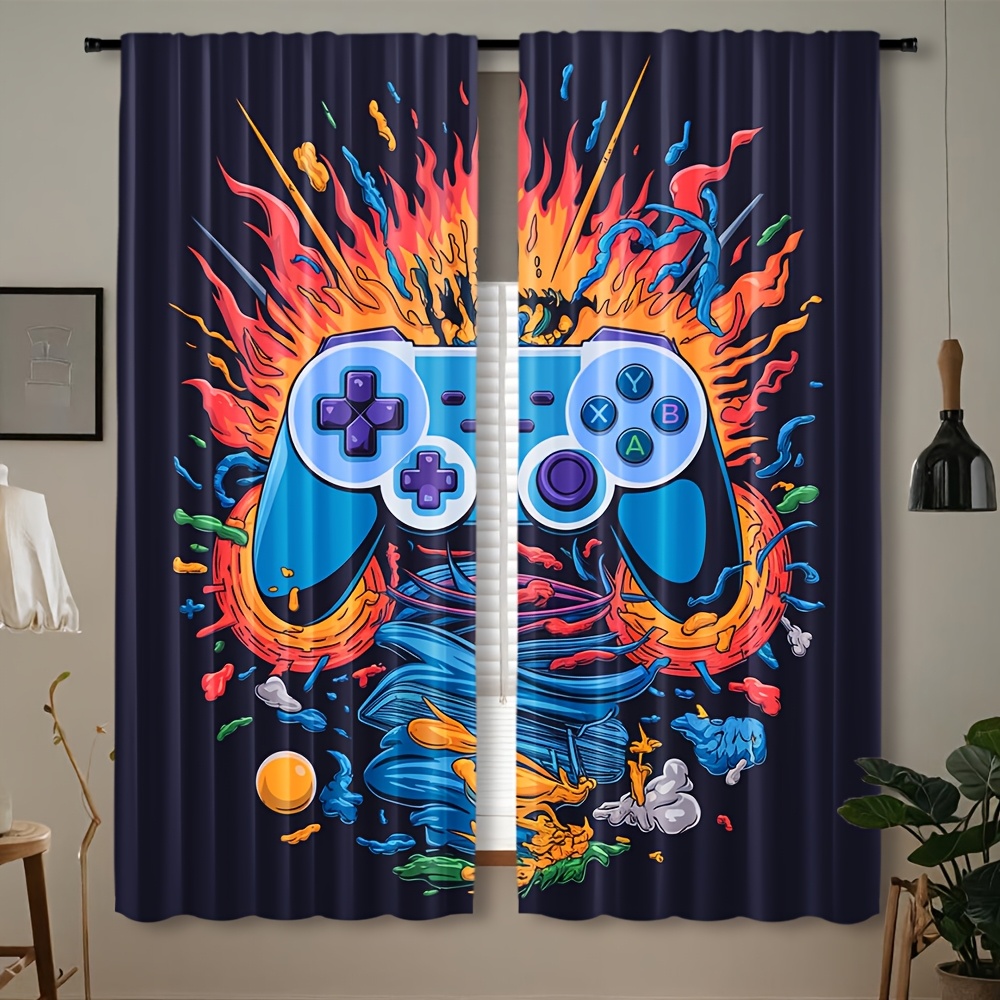 ผ้าม่านลายวิดีโอเกม คอนโซลเกม  - Home Decor Youtube Videos บทวิจารณ์และราคา