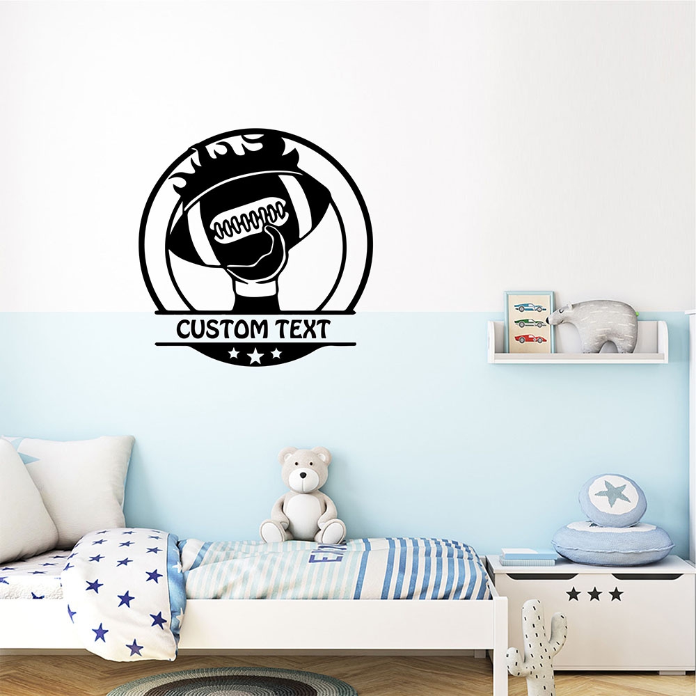 1PC สติกเกอร์ติดผนังลายรักบี้น - Home Decor Lovely Home บทวิจารณ์และราคา