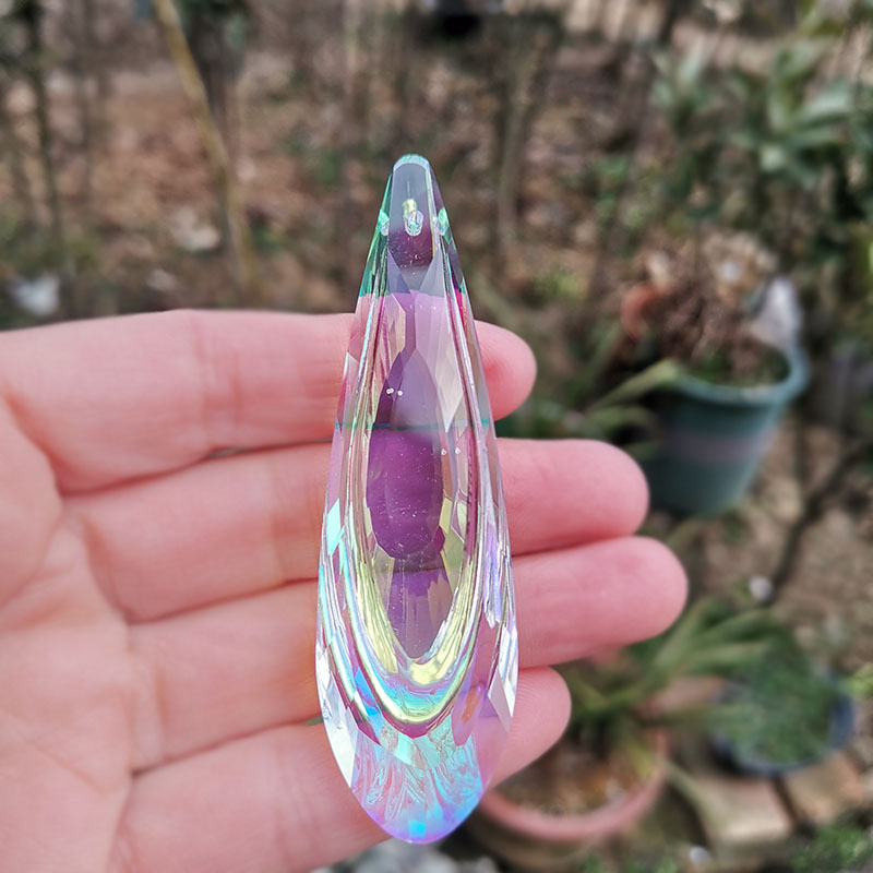 76 มม.สายรุ้งคริสตัลปริซึม Sun - Crystal Sun Catcher บทวิจารณ์และราคา
