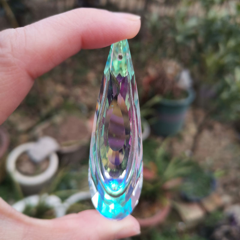 76 มม.สายรุ้งคริสตัลปริซึม Sun - Crystal Sun Catcher บทวิจารณ์และราคา