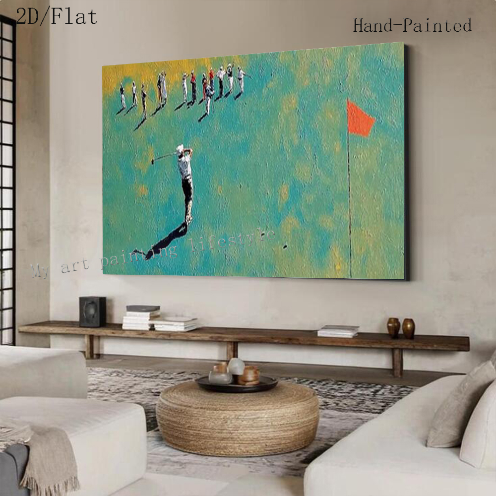 ภาพวาดสีน้ำมันนามธรรมทำมือ 100 - Home Decor Enthusiast บทวิจารณ์และราคา