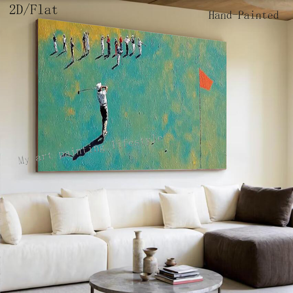 ภาพวาดสีน้ำมันนามธรรมทำมือ 100 - Home Decor Enthusiast บทวิจารณ์และราคา