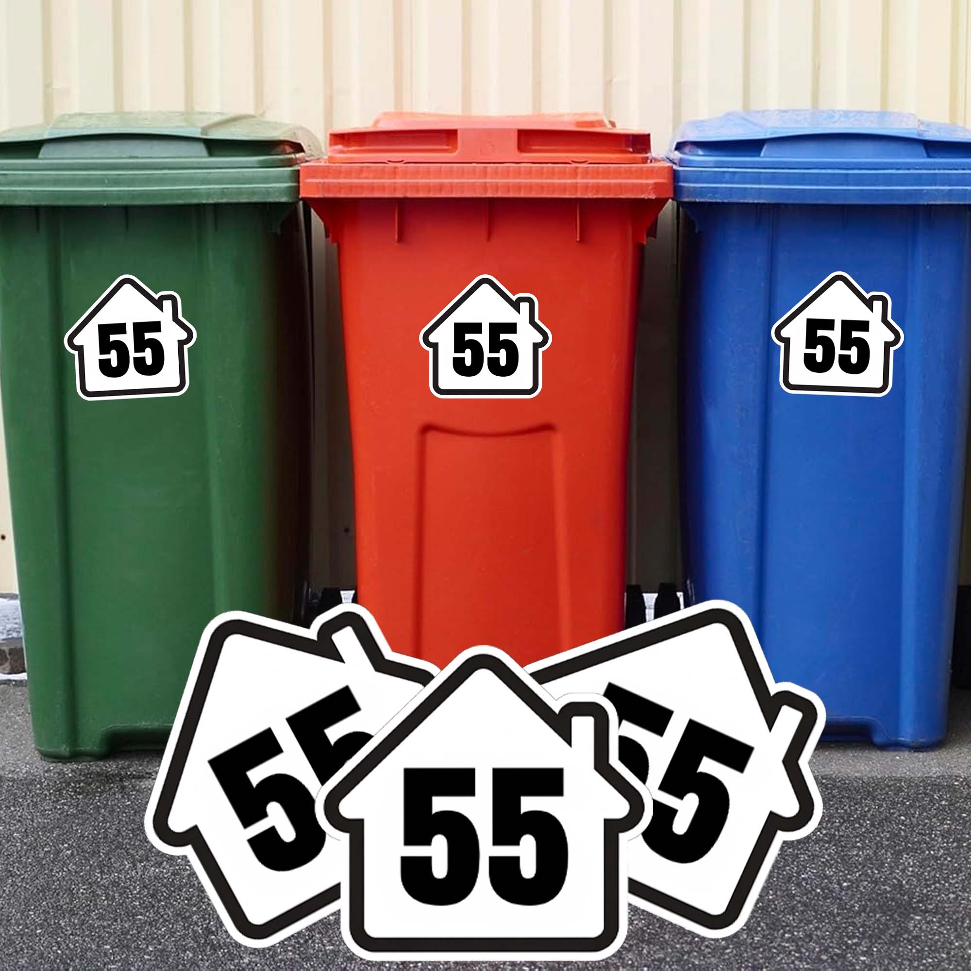 สติ๊กเกอร์ติดถังขยะลายบ้าน แบบ - Home Decor Outdoor บทวิจารณ์และราคา