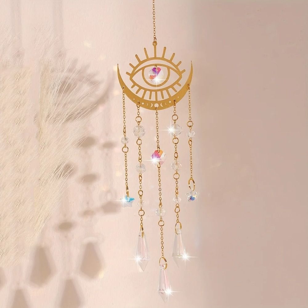จี้คริสตัลรูปพระจันทร์เปลวไฟสี - Crystal Sun Catcher บทวิจารณ์และราคา