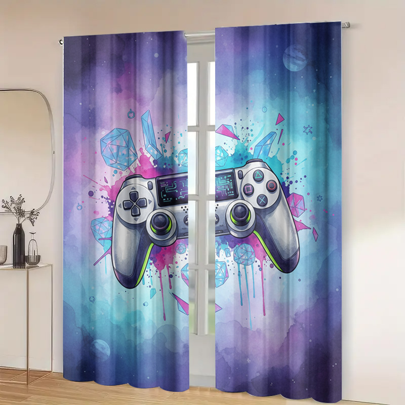 ม่านควบคุมวิดีโอเกมสีสันสดใส ผ - Home Decor Youtube Videos บทวิจารณ์และราคา