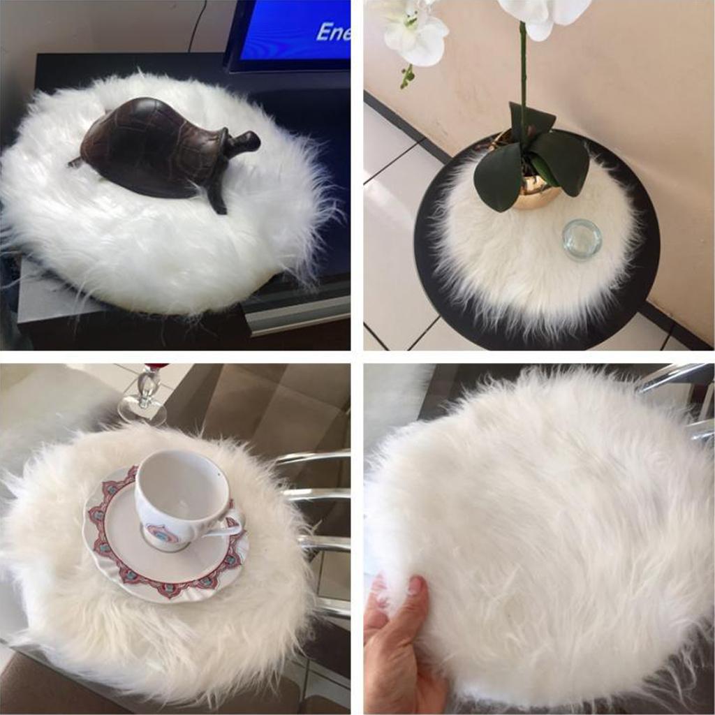 พรมหนังแกะขน faux สุดหรูทรงกลม - Cowhide Rug Faux บทวิจารณ์และราคา