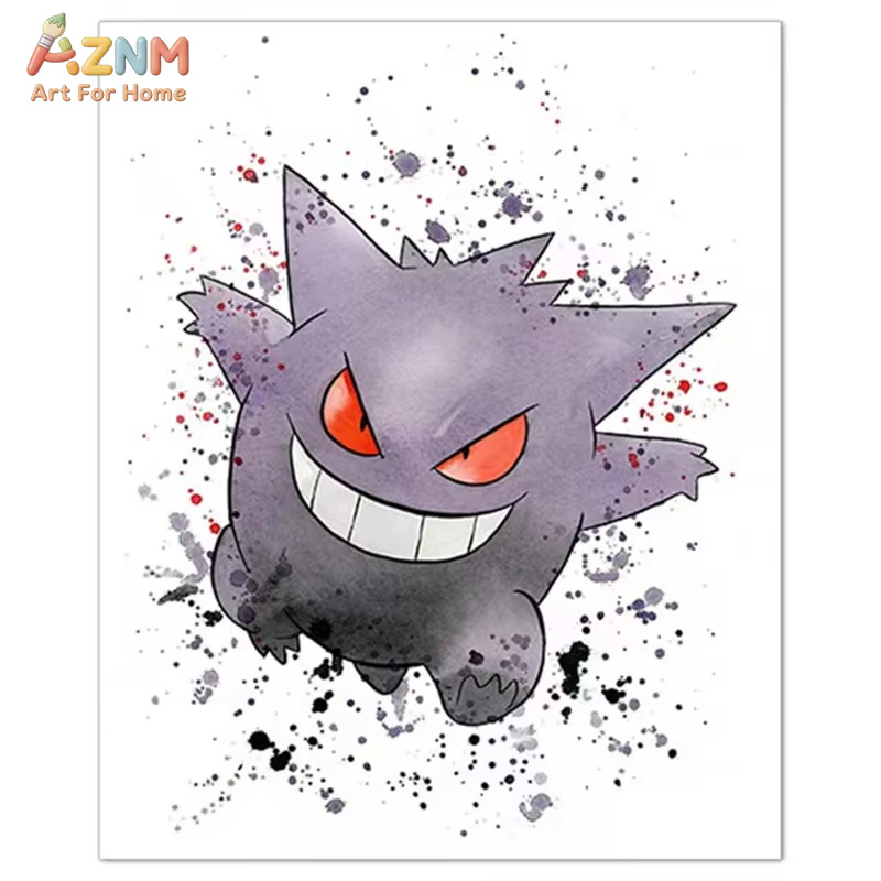 1 ชิ้น，อะนิเมะโปเกมอนภาพวาดผ้า - Geometric Wall Art บทวิจารณ์และราคา