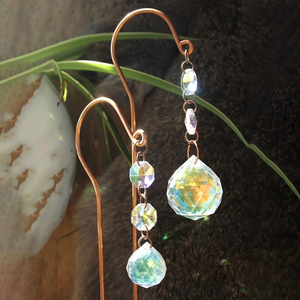 เครื่องประดับตกแต่งกระถางต้นไม - Crystal Sun Catcher บทวิจารณ์และราคา